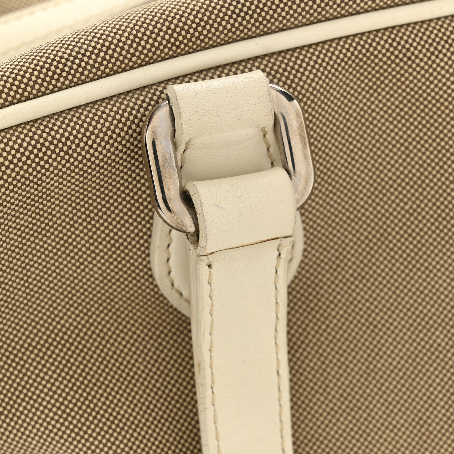 Prada Jacquard Logo Handbag Corda White 12 of 12