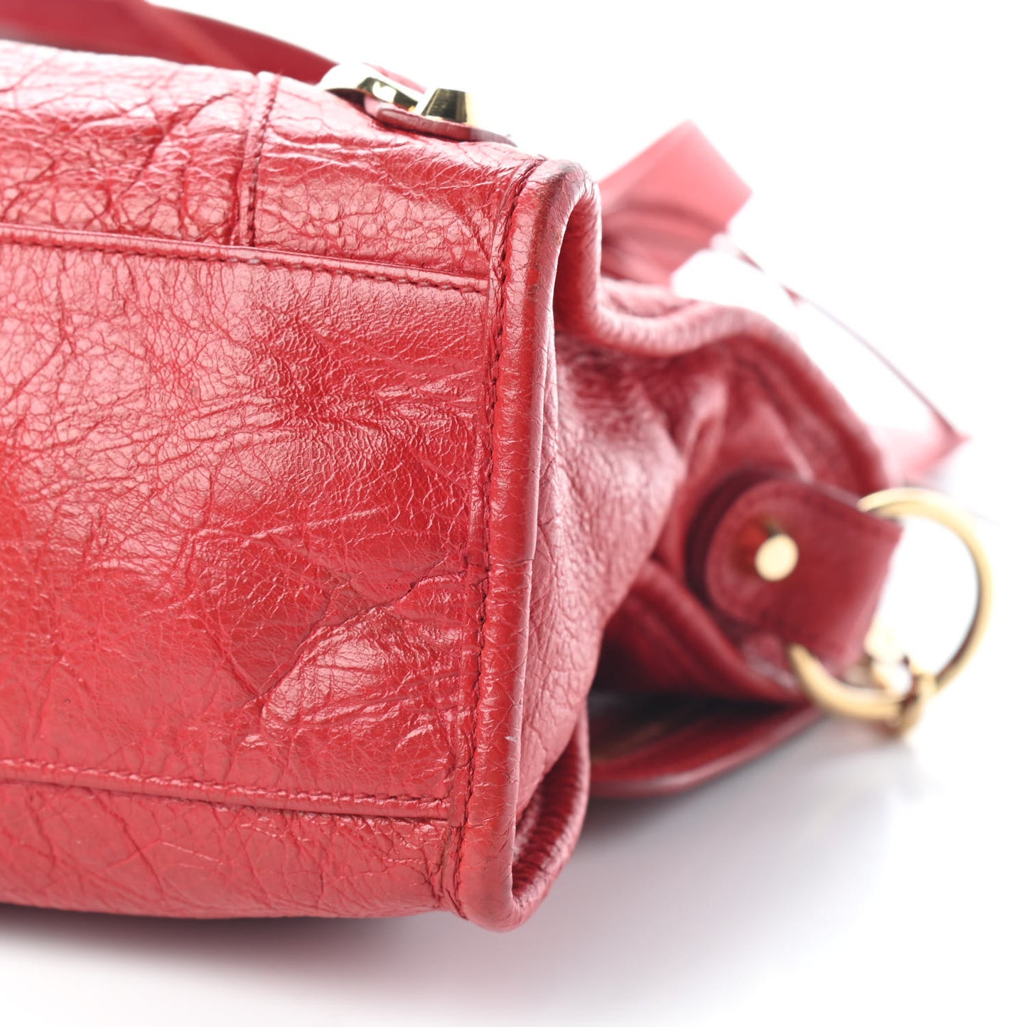 Agneau Classic Gold Hardware S City Rouge Groseille