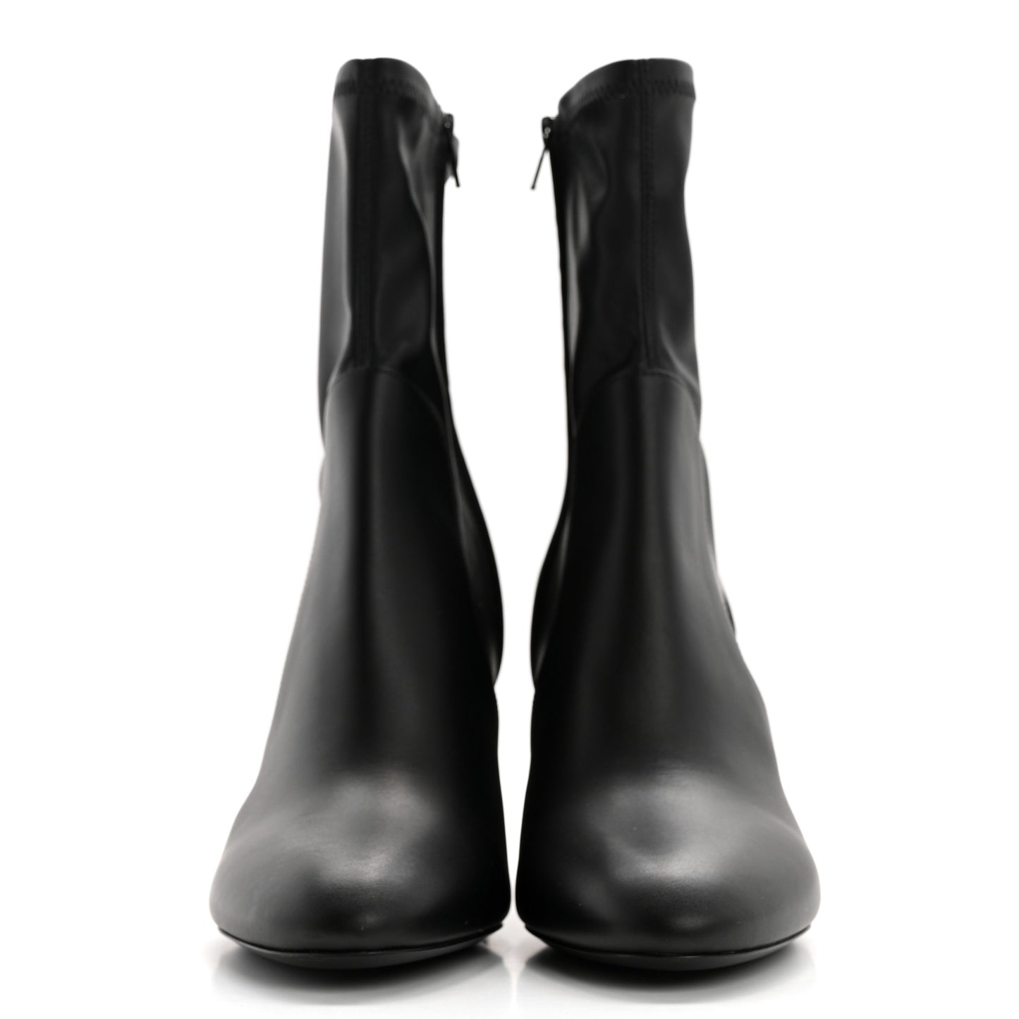 Calfskin Uniformes Silhouette Ankle Boots 39 Black