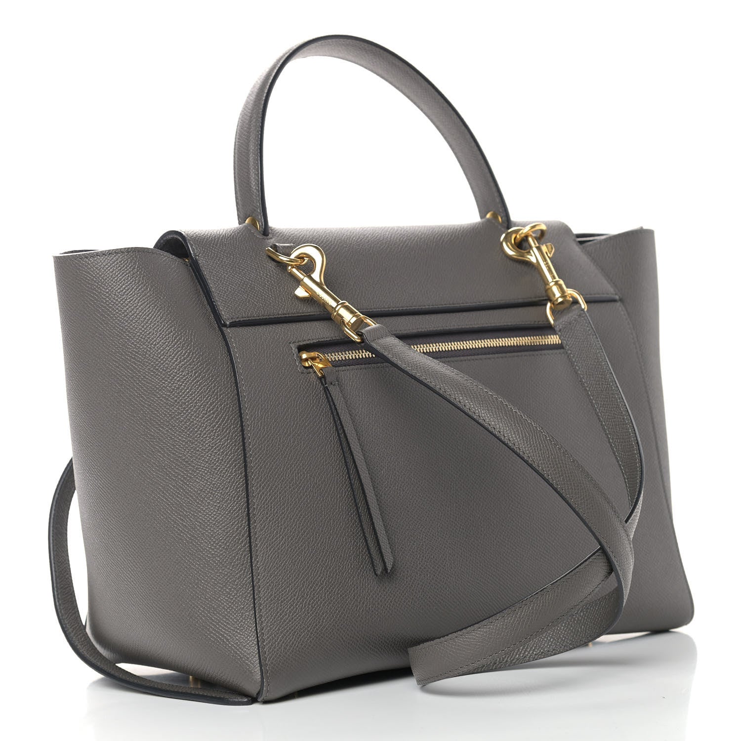Celine Grained Calfskin Mini Belt Bag Grey 3 of 10