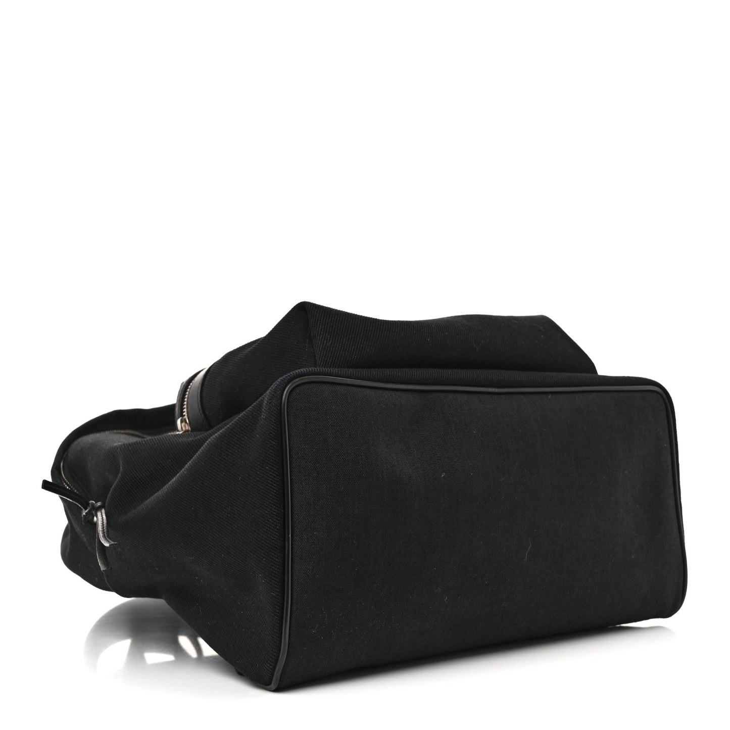 Canvas Signature Embroidered City Backpack Black