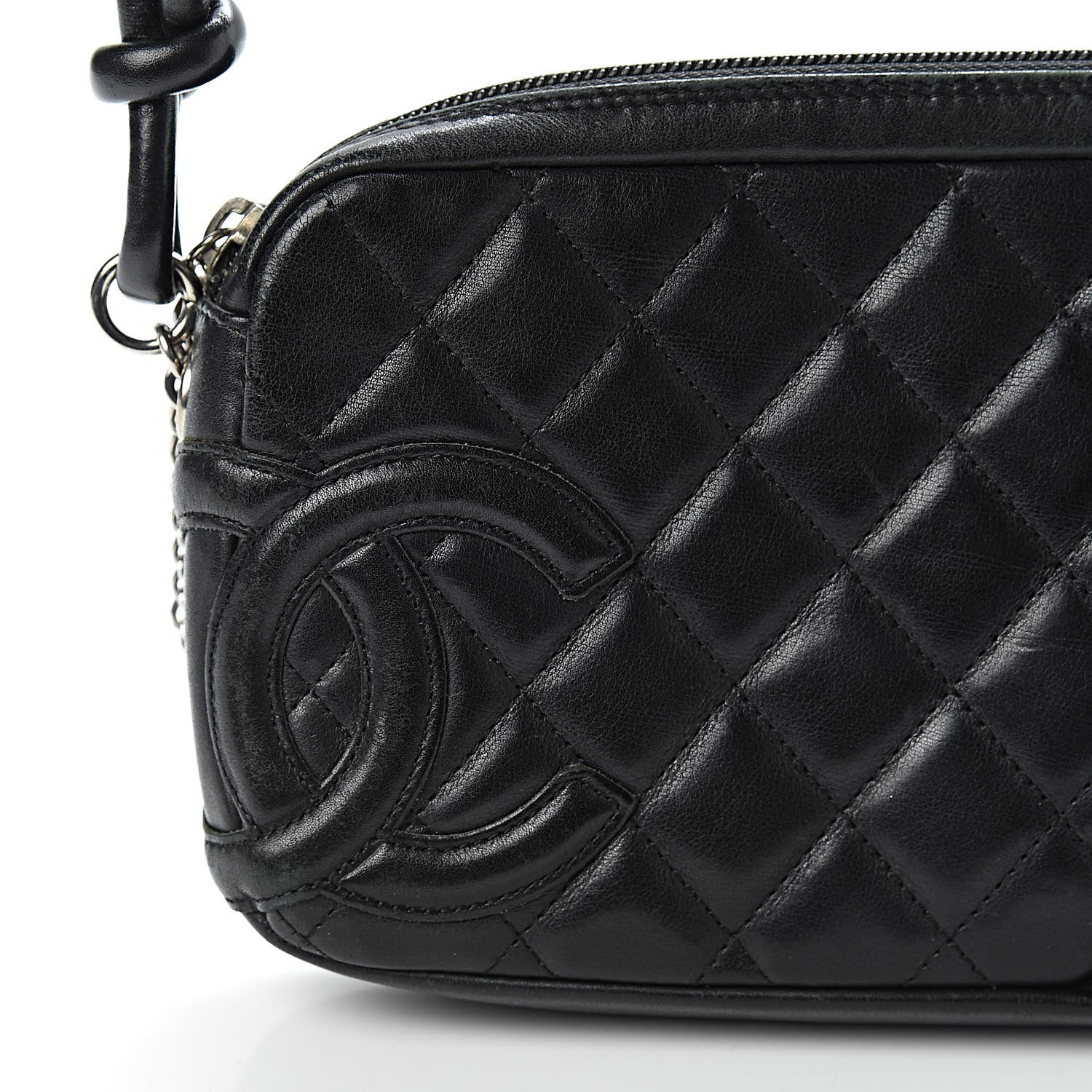 Chanel Calfskin Quilted Cambon Pochette Black 8 of 15
