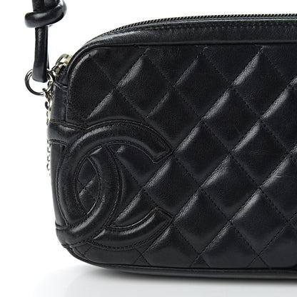 Chanel Calfskin Quilted Cambon Pochette Black 8 of 15