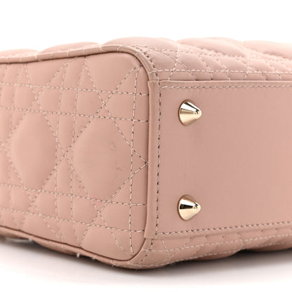 Christian Dior Lambskin Cannage Small My ABCDior Lady Dior Fard 10 of 17