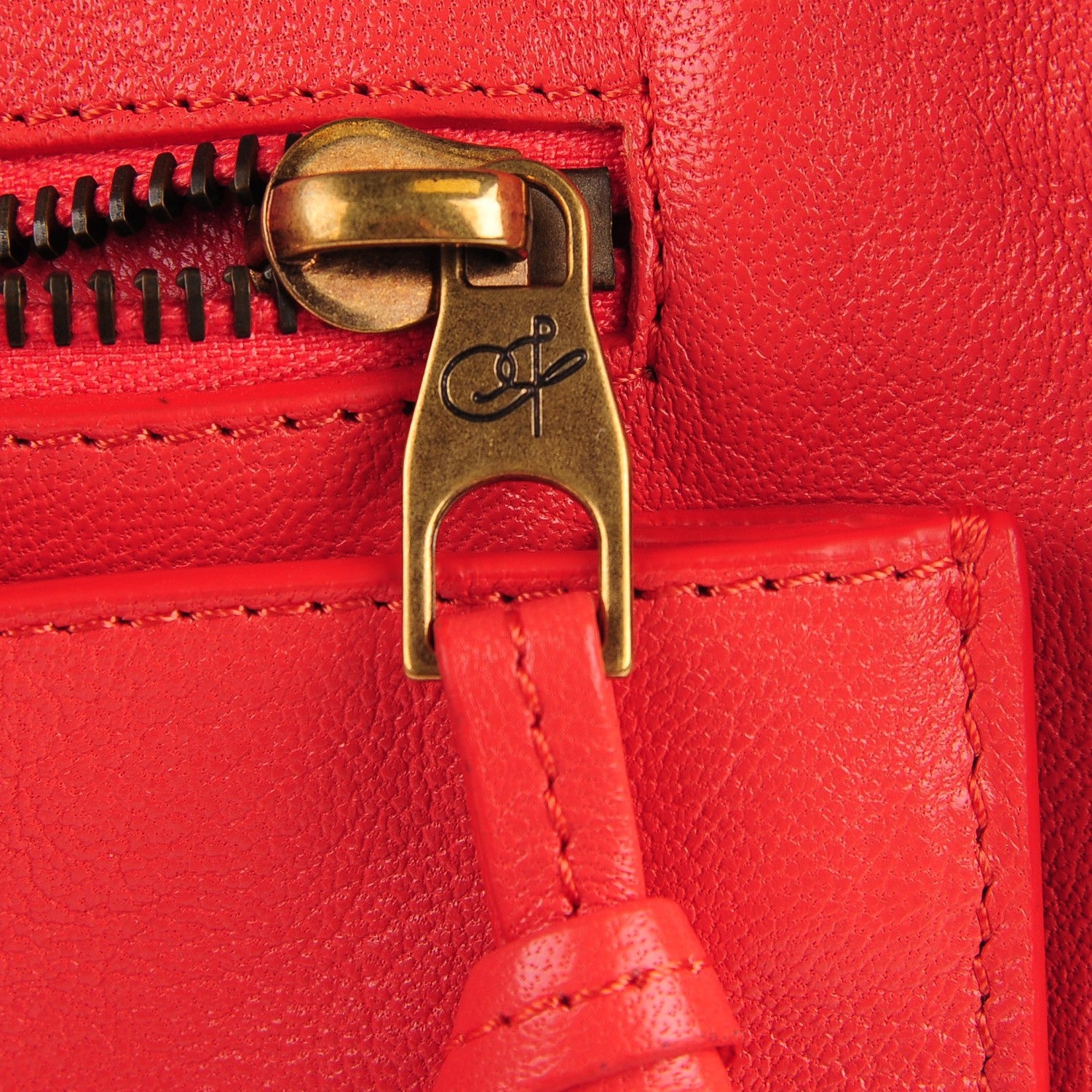 Proenza Schouler Lambskin Medium PS1 Satchel Deep Coral 4 of 14