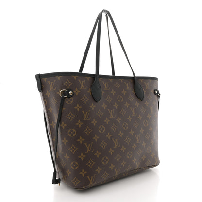 Louis Vuitton Monogram Calfskin Neo Neverfull Inside Out MM Black 5 of 16