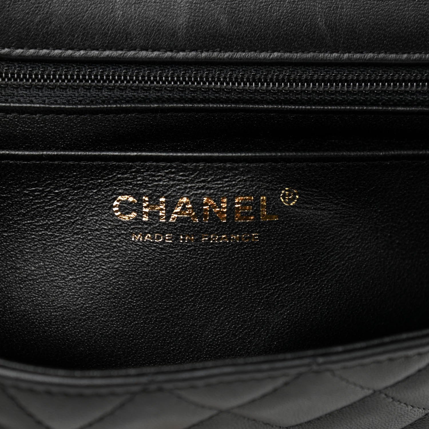 Chanel Lambskin Quilted Mini Rectangular Flap Black 6 of 13