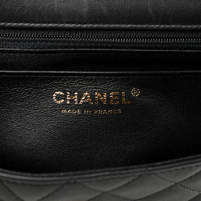 Chanel Lambskin Quilted Mini Rectangular Flap Black 6 of 13