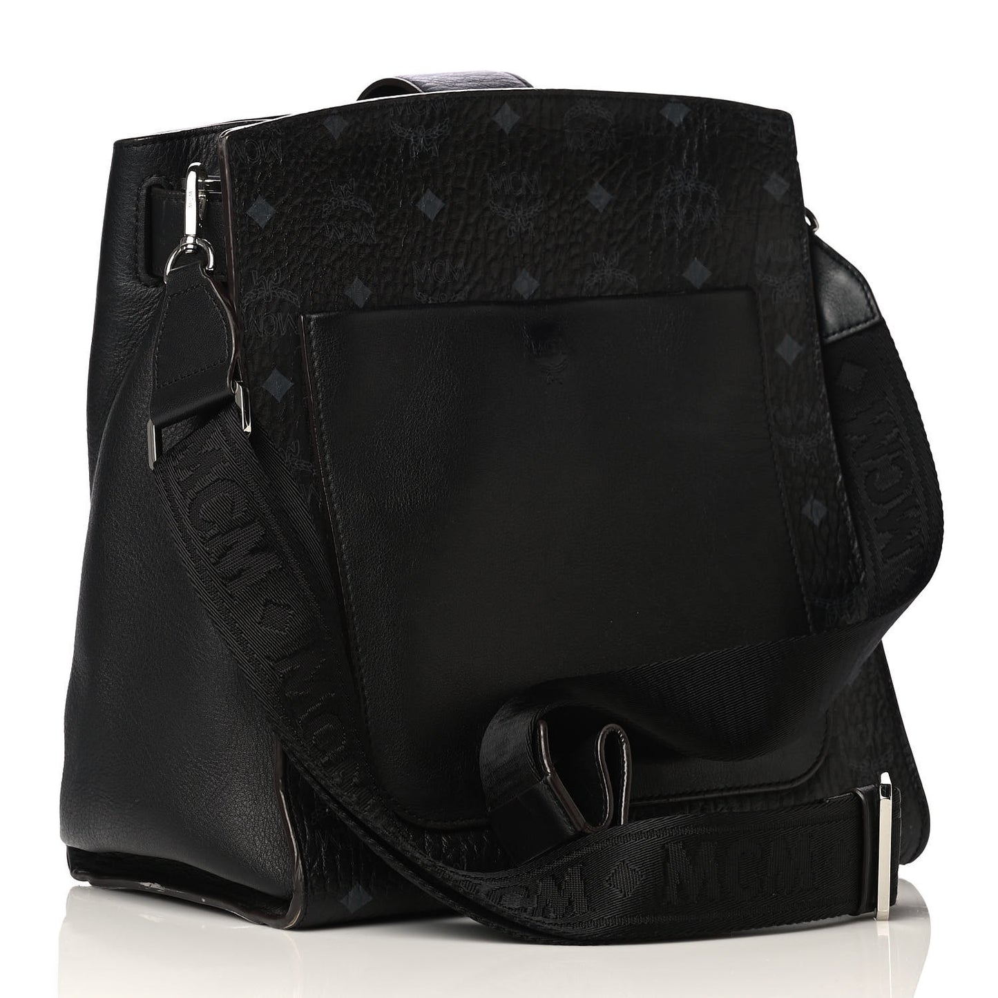 Visetos Open Top Tote Crossbody Black