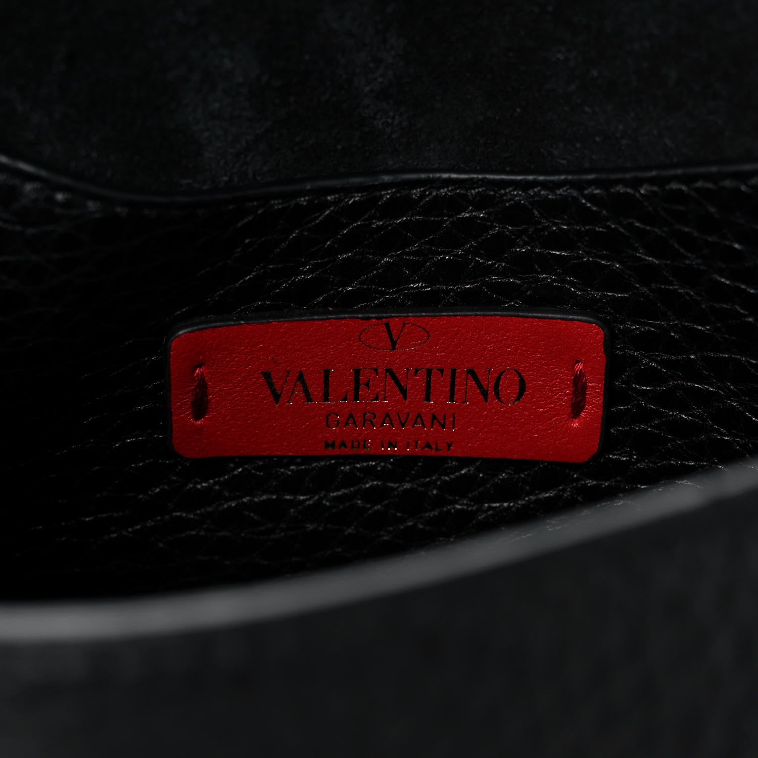 Valentino Garavani Pebbled Calfskin Mini Rockstud Crossbody Bag Black 6 of 14