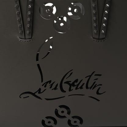 Christian Louboutin Calfskin Loubinthesky Perforated Small Cabata Tote Rocket 8 of 10