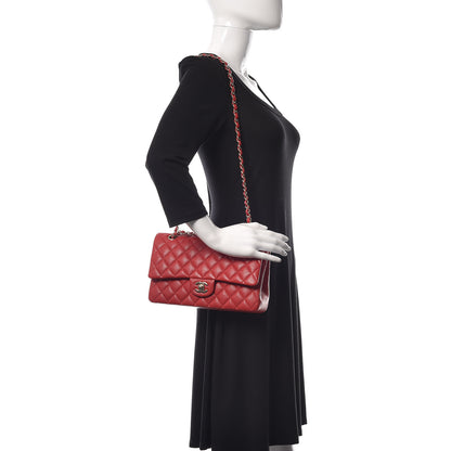 Chanel Caviar Quilted Medium Double Flap Red 2 of 11