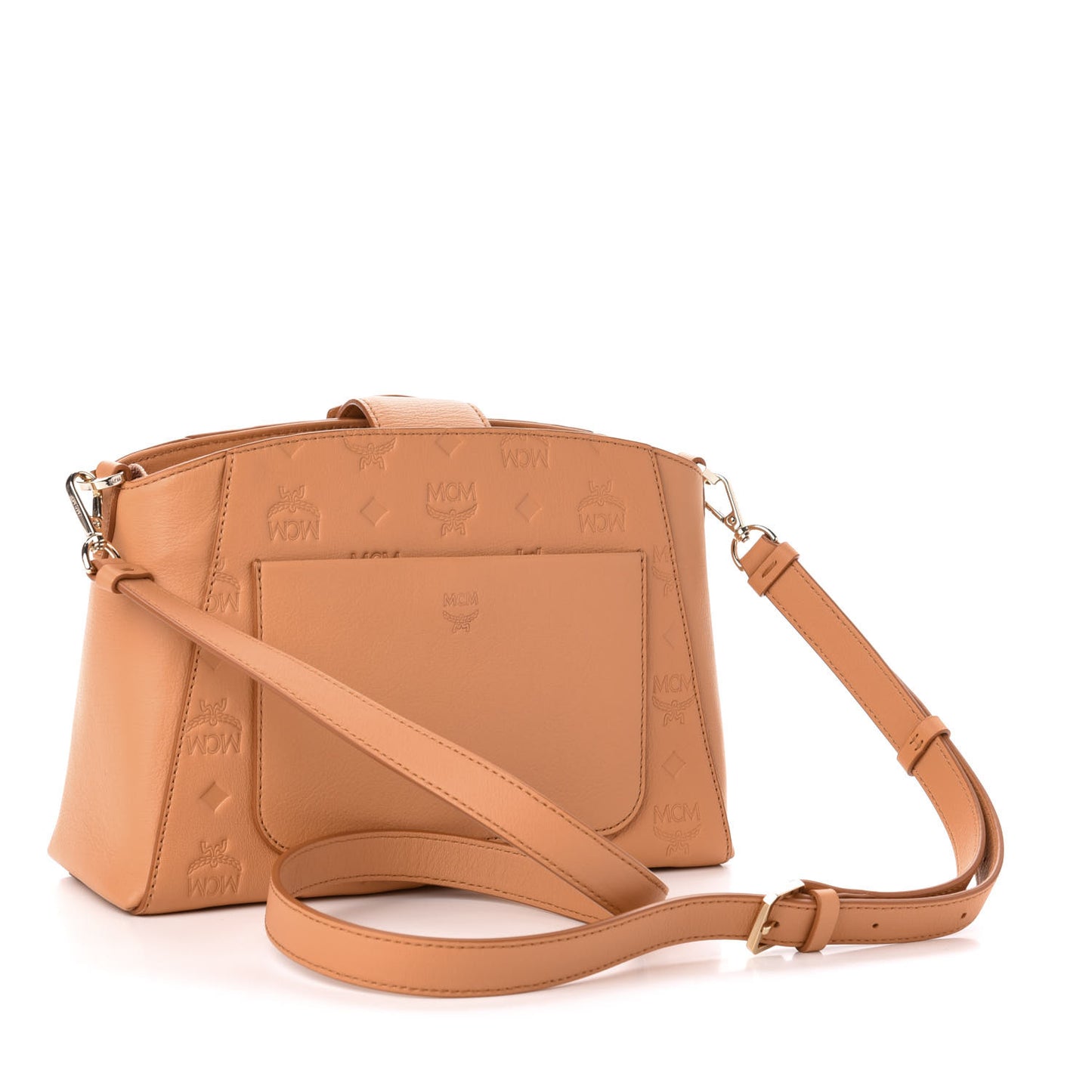 Calfskin Ottomar Monogram Essential Crossbody Bag Sandstone