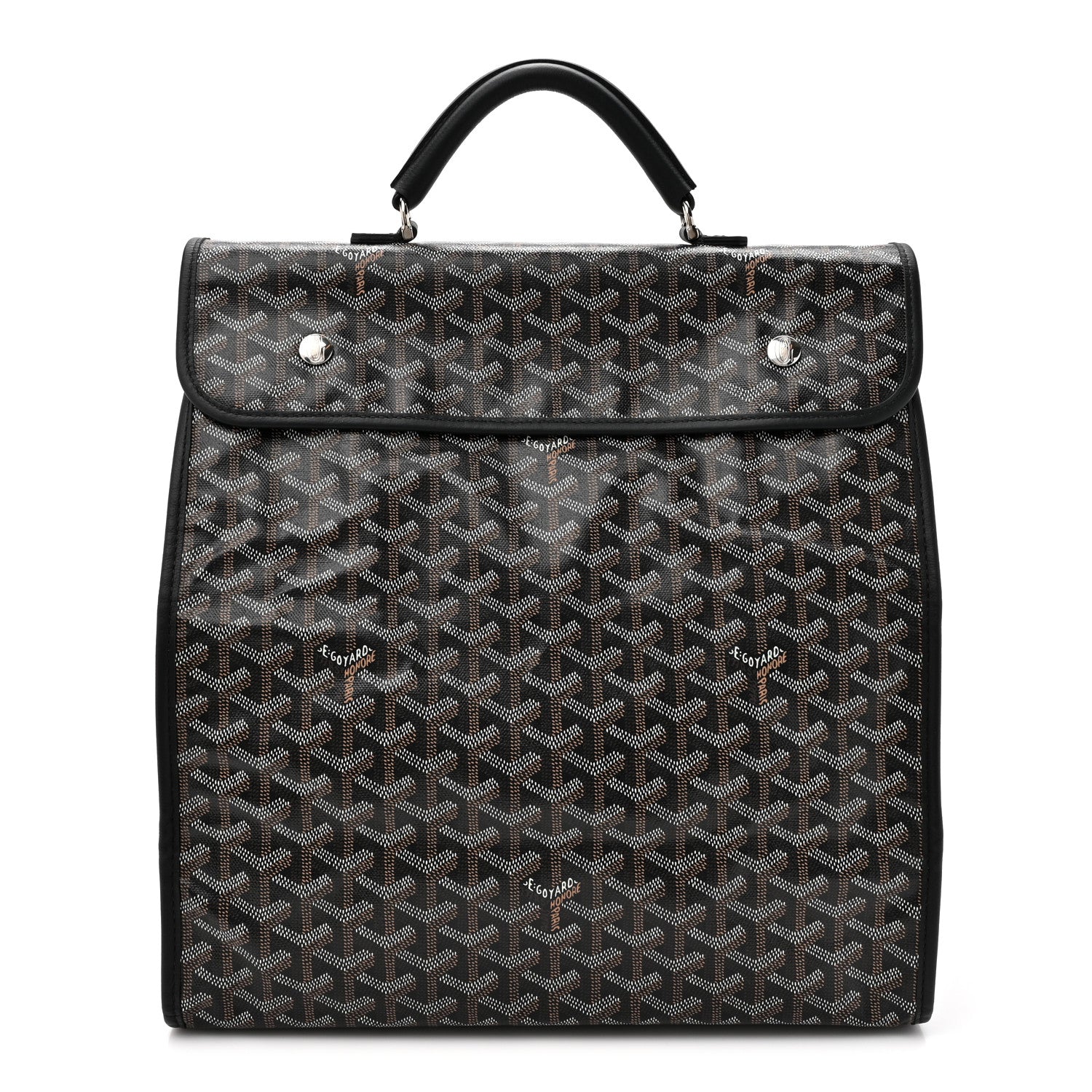 Goyard Goyardine Saint Leger Soft Briefcase Backpack Black 1 of 9