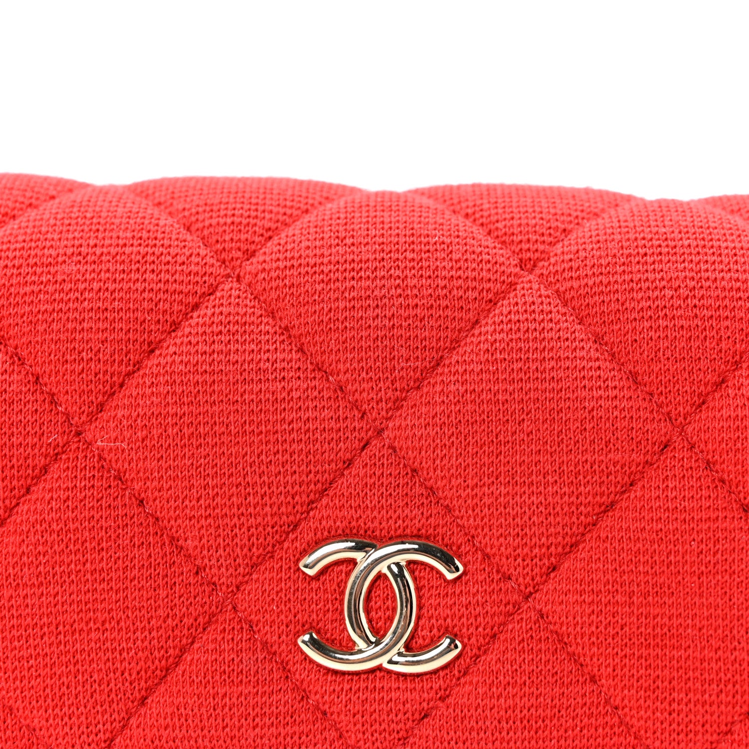 Chanel Jersey Quilted Micro Mini Flap Red 8 of 10