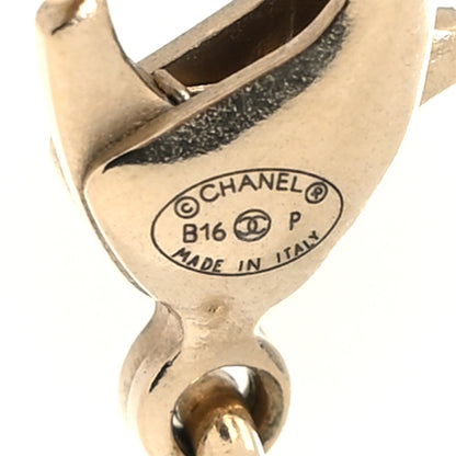 Chanel Pearl CC Drop Necklace Gold 5 of 5