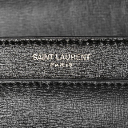 Saint Laurent Calfskin Medium Monogram Monochrome Sunset Black 7 of 9