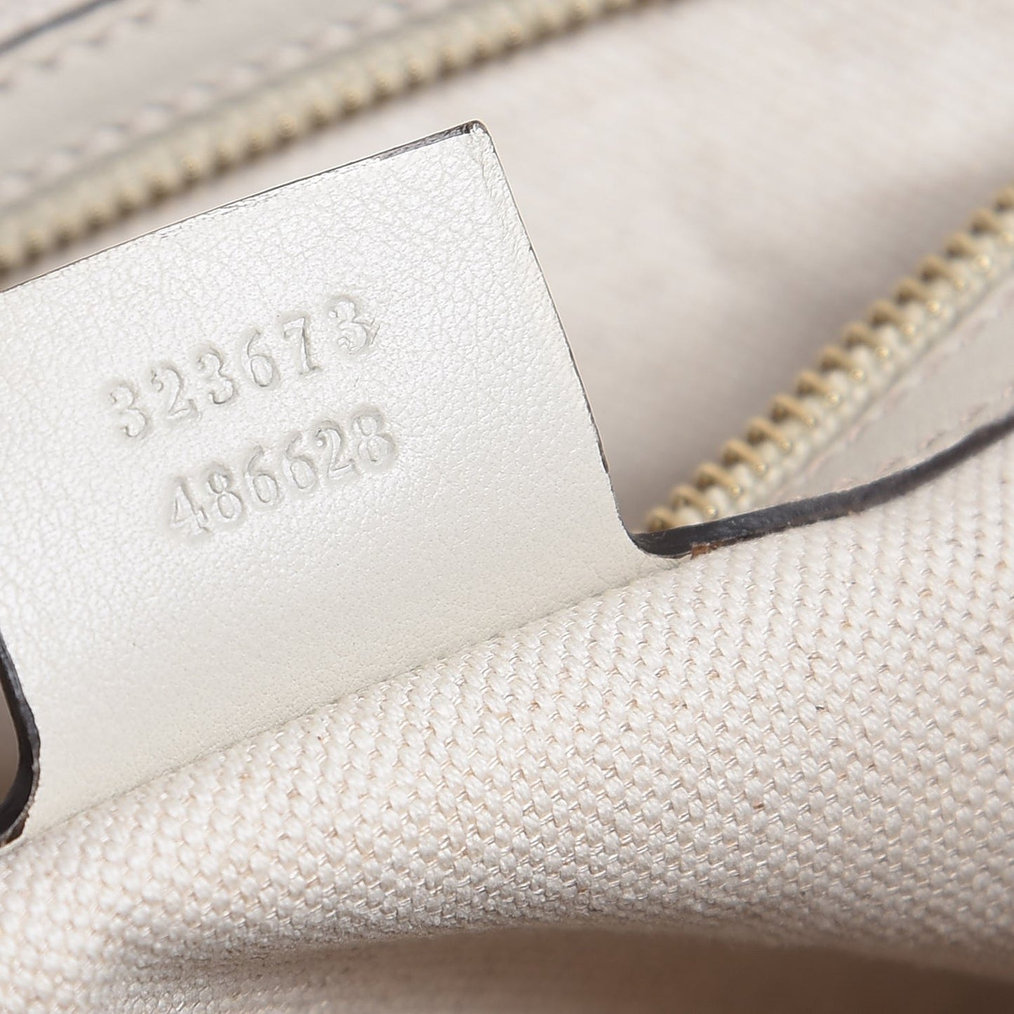 Guccissima Medium Bree Shoulder Bag Off White