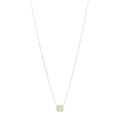 Tiffany Sterling Silver Prasiolite Sparklers Pendant Necklace 1 of 4