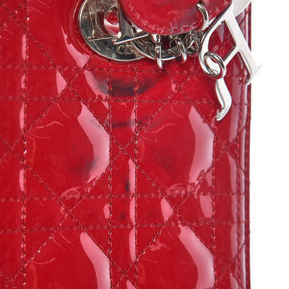 Christian Dior Patent Cannage Medium Lady Dior Red 11 of 11