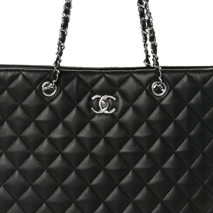 Chanel Calfskin Quilted Large Classic Shopping Tote Black 8 of 10