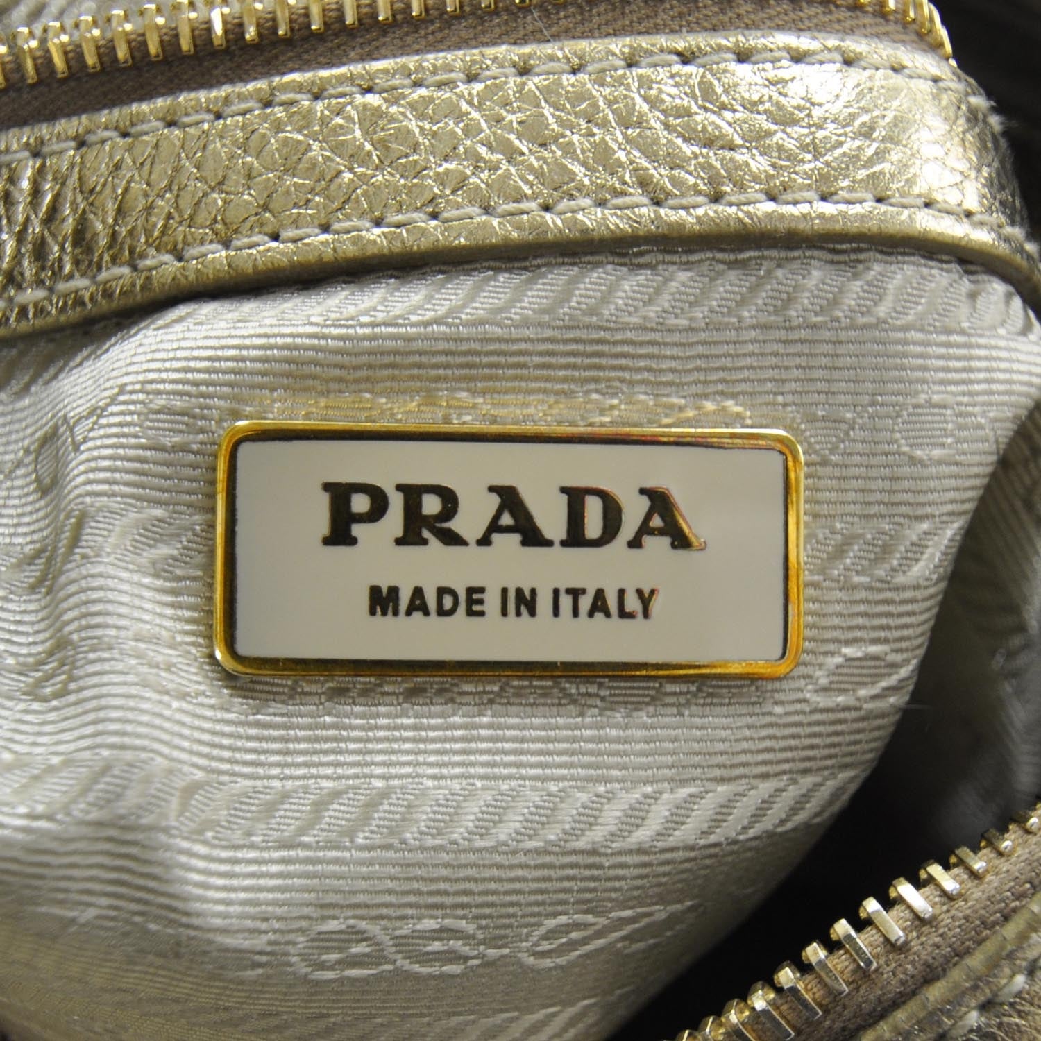 Prada Vitello Daino Hobo Gold 8 of 11