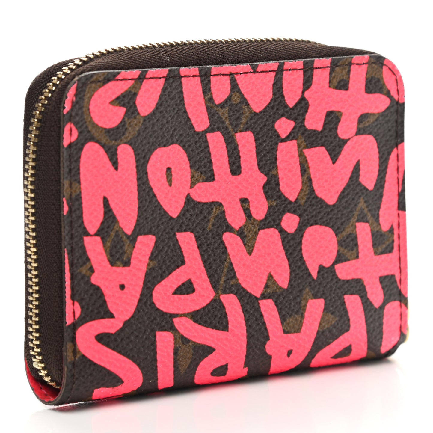 Monogram Graffiti Zippy Coin Purse Fuchsia