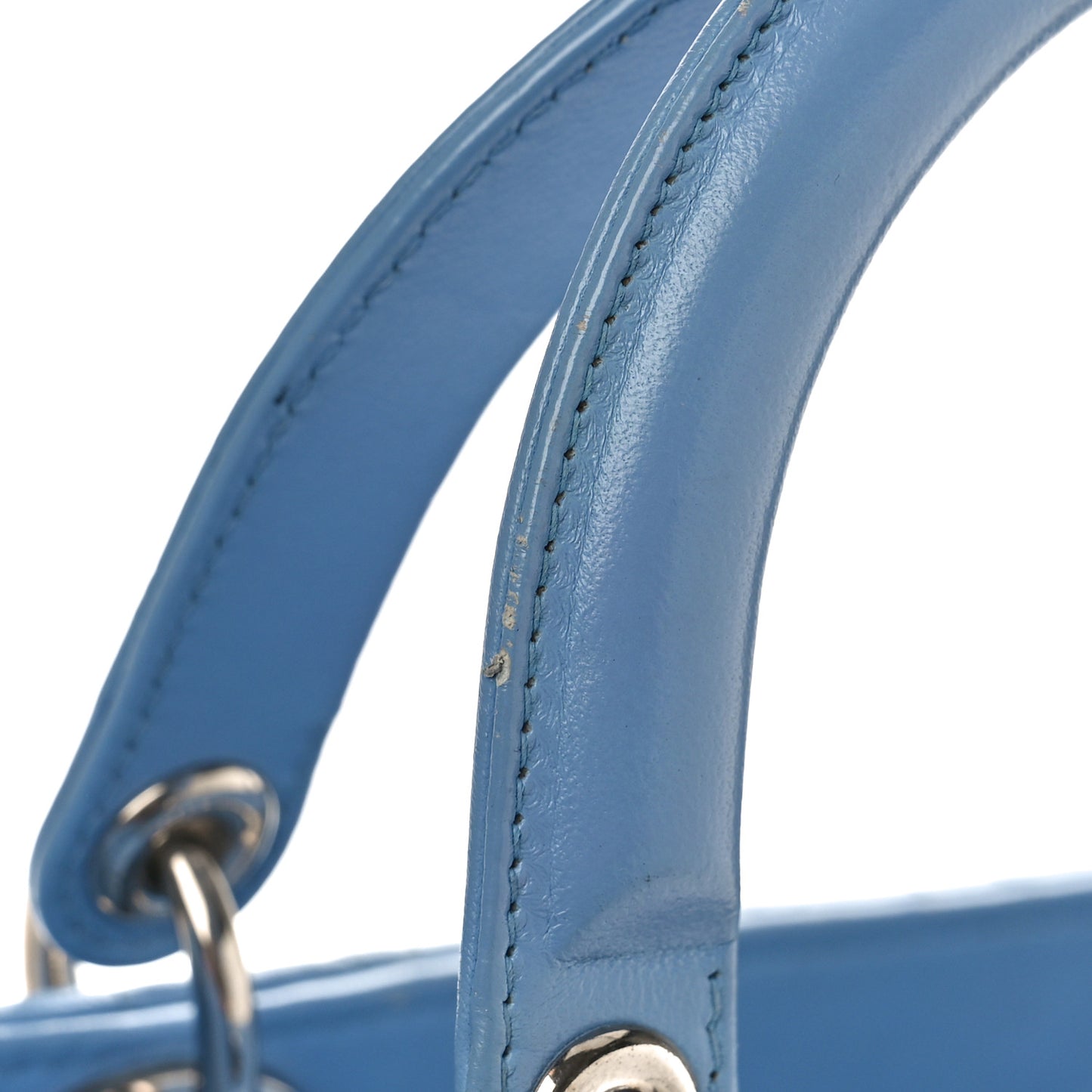 Lambskin Cannage Large Lady Dior Blue