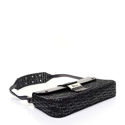 Christian Dior Metallic Monogram Street Chic Shoulder Bag Black 4 of 13