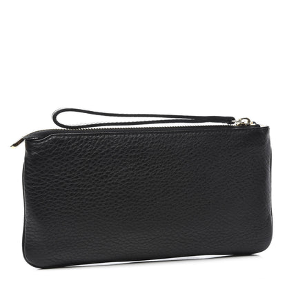 Gucci Pebbled Calfskin Soho Wristlet Black 2 of 8