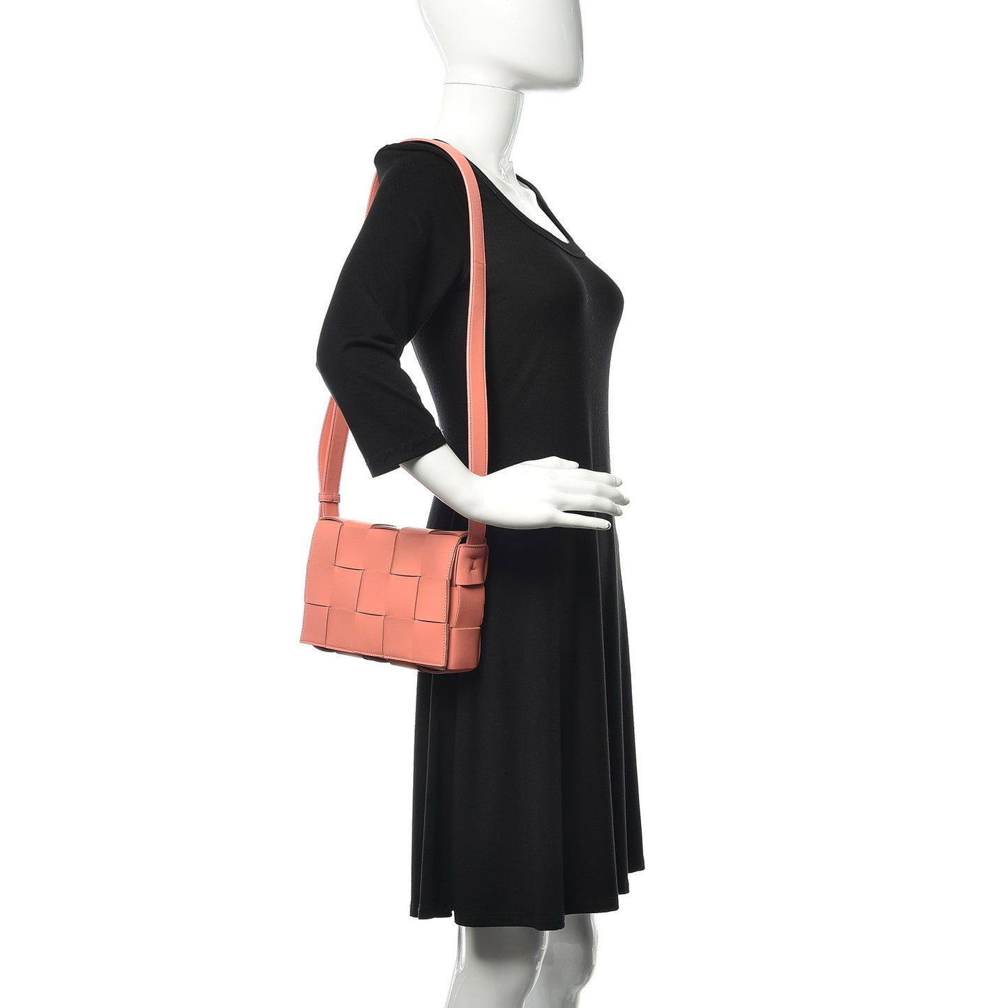 Nappa Maxi Intreccio Cassette Bag Peach