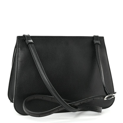 Gucci Pebbled Calfskin Medium Bamboo Daily Flap Shoulder Bag Black 2 of 8