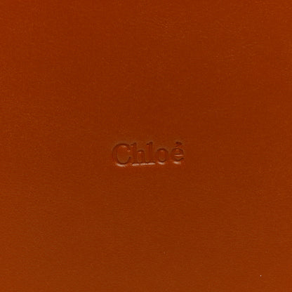 Chloe Raffia Smooth Calfskin Medium Sense Basket Caramel 6 of 8