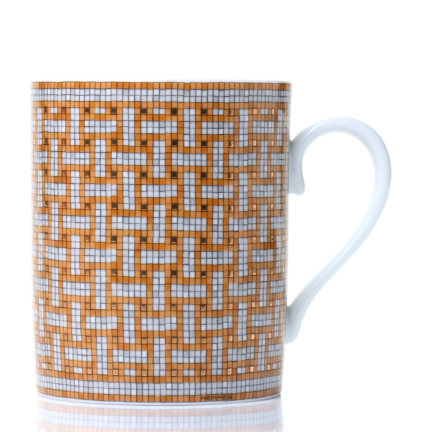 Hermes Porcelain Mosaique au 24 Mug Gold 3 of 5