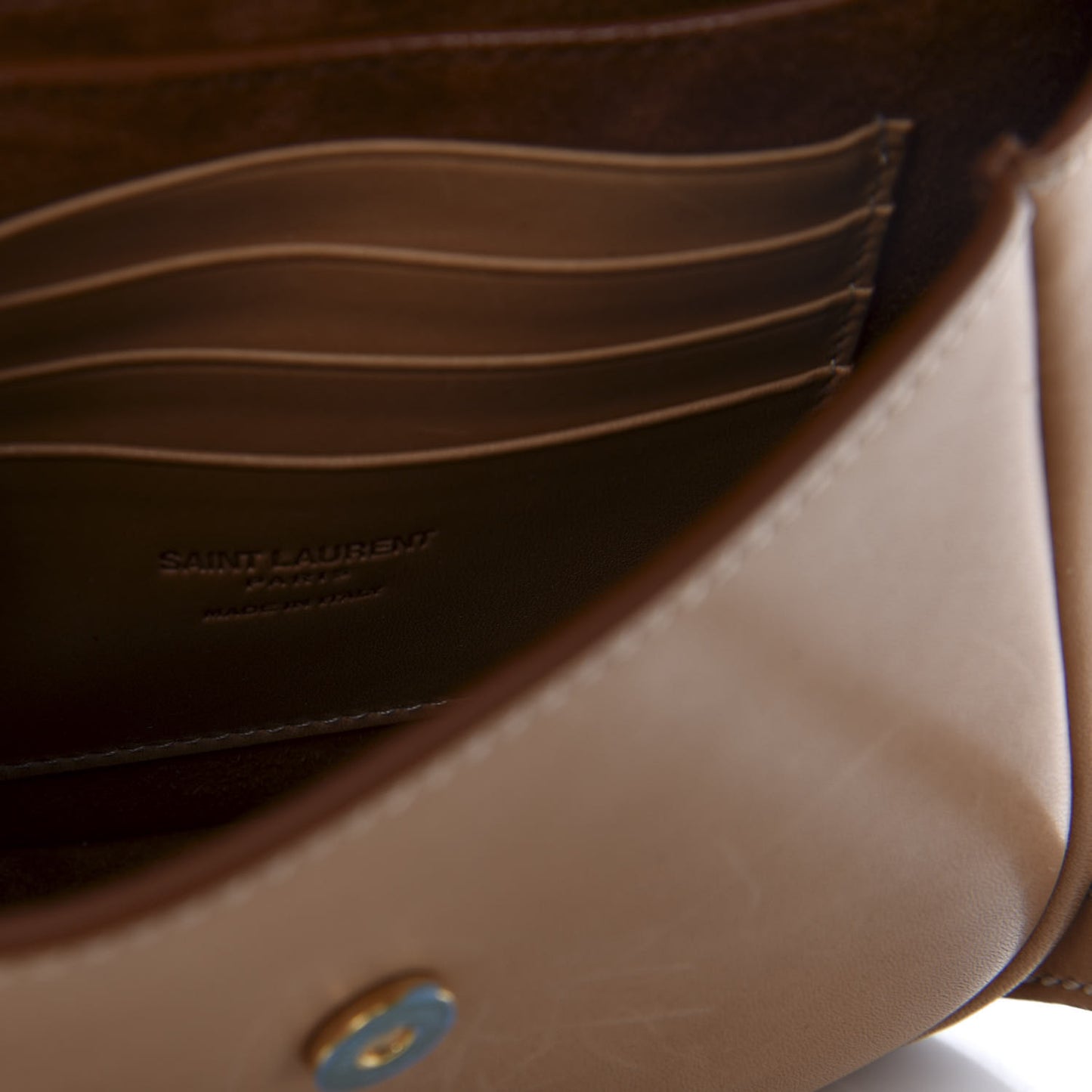 Smooth Calfskin Mini Classic Monogram Kaia Satchel Tan