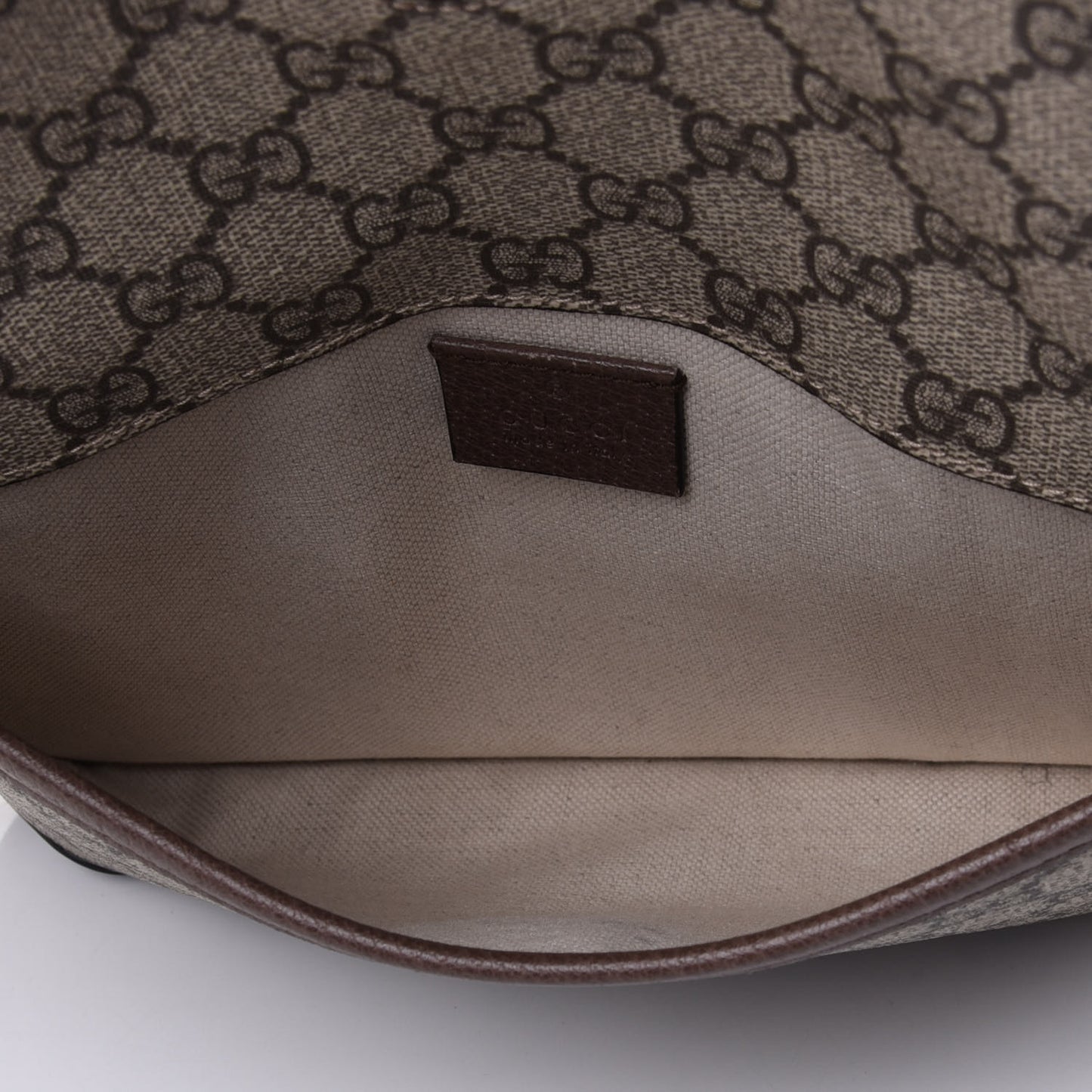 GG Supreme Monogram Neo Vintage Web Belt Bag Brown