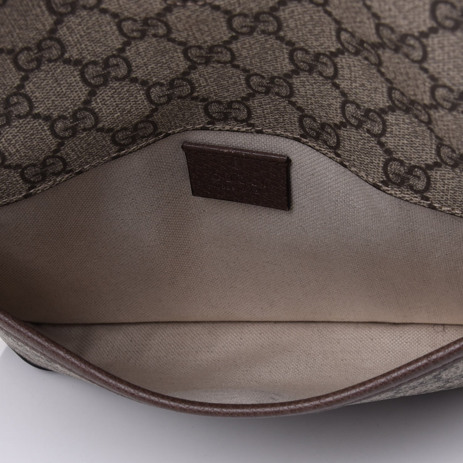 Gucci GG Supreme Monogram Neo Vintage Web Belt Bag Brown 4 of 4