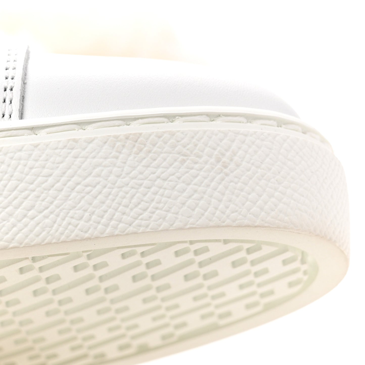 Calfskin Womens Advantage Sneakers 36 White Orange