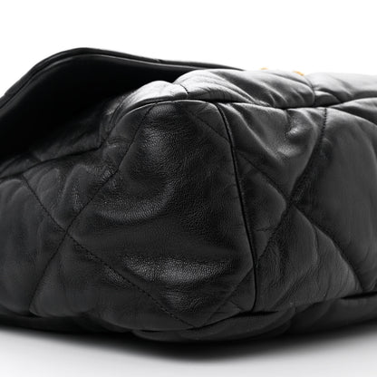 Chanel Goatskin Quilted Maxi Chanel 19 Flap Black 9 of 10