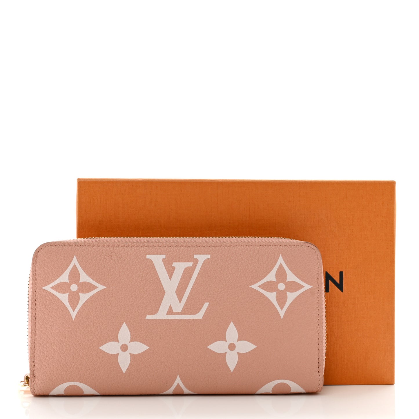 Empreinte Monogram Giant Zippy Wallet Rose Trianon Creme