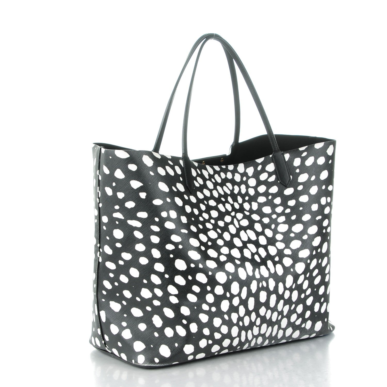 Givenchy Coated Canvas Dots Print Large Antigona Tote Black White 3 of 11