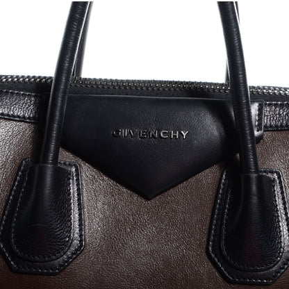 Givenchy Calfskin Medium Bi-Color Antigona Brown Black 8 of 10