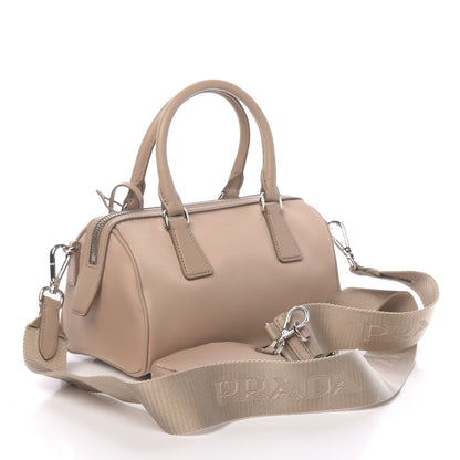 Prada Tessuto Nylon Saffiano Re-Edition 2005 Top Handle Crossbody Bag Cammeo 4 of 10