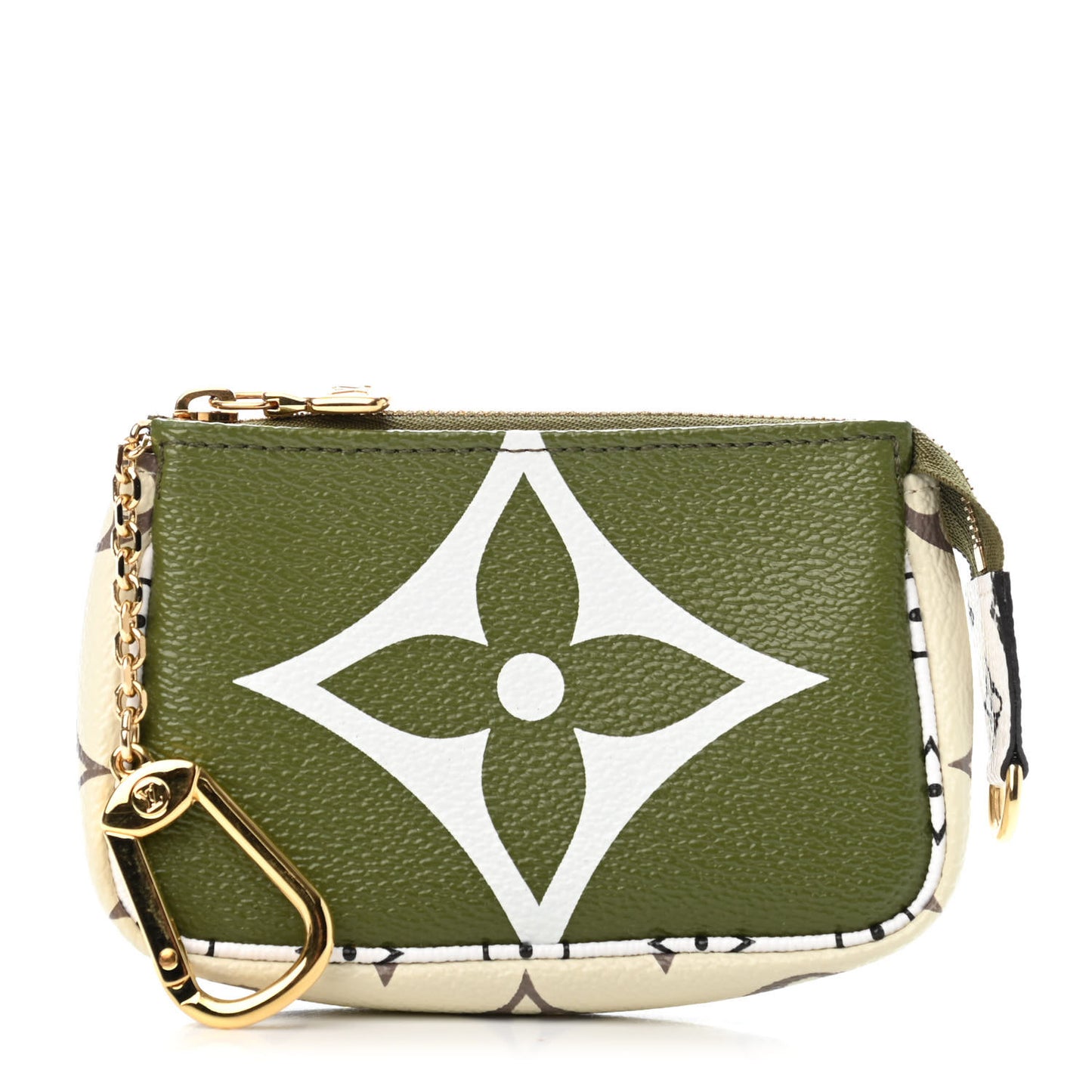 Monogram Giant Micro Pochette Accessories Kaki White