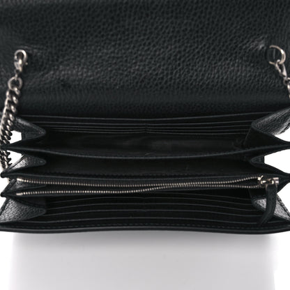 Gucci Calfskin Mini Dionysus Chain Wallet Black 5 of 12