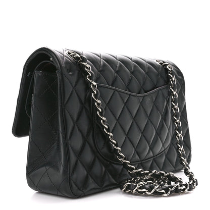 Chanel Lambskin Quilted Medium Double Flap Black 3 of 12
