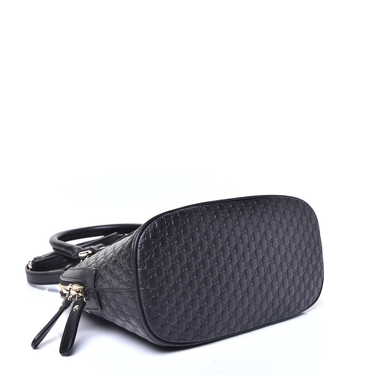 Metallic Microguccissima Mini Dome Bag Blue