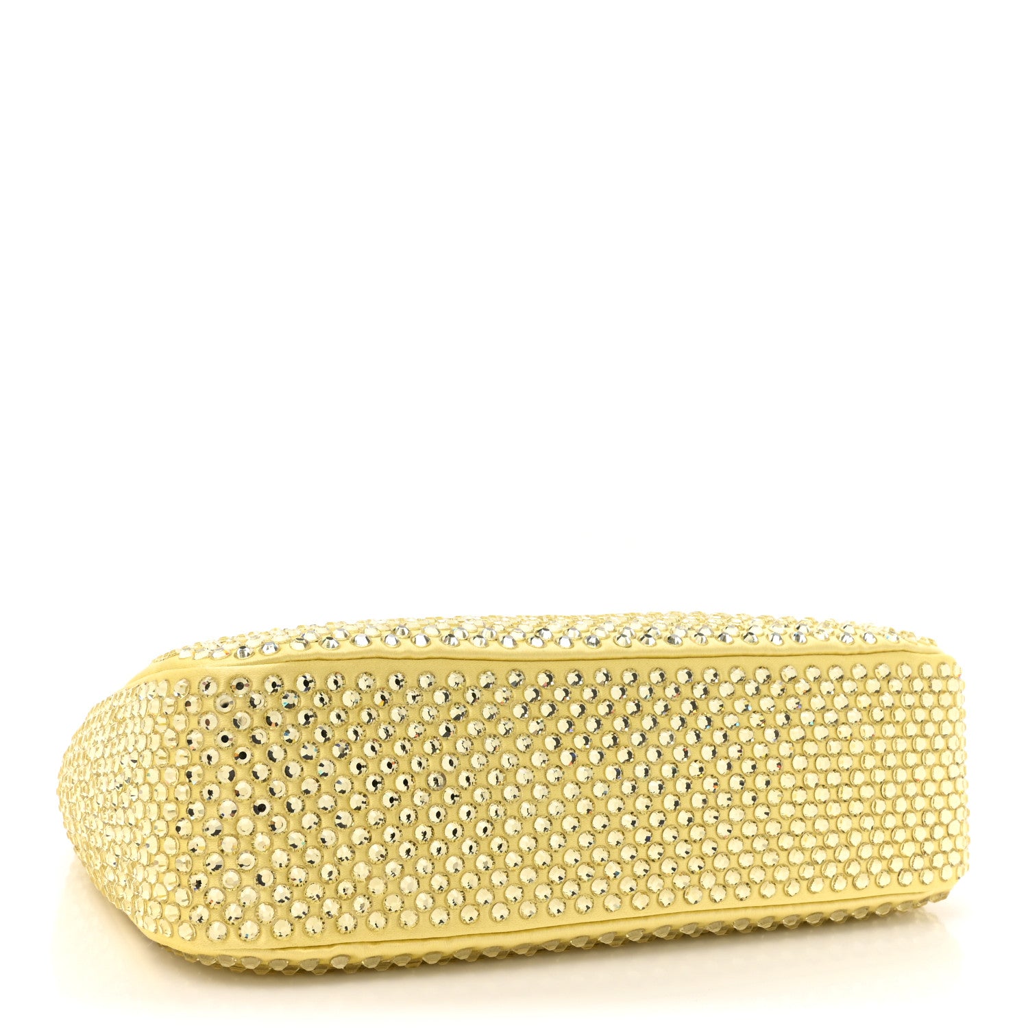 Prada Satin Crystal Re-Edition 2005 Shoulder Bag Ananas 4 of 9