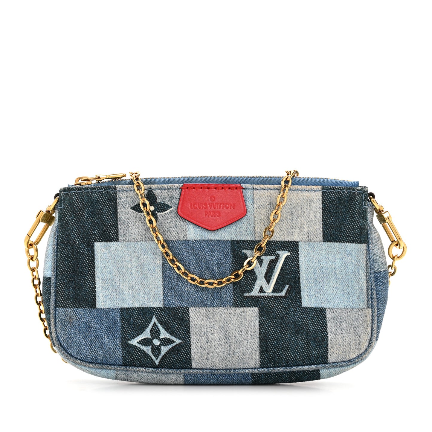 Denim Multi Pochette Accessories Mini Pochette