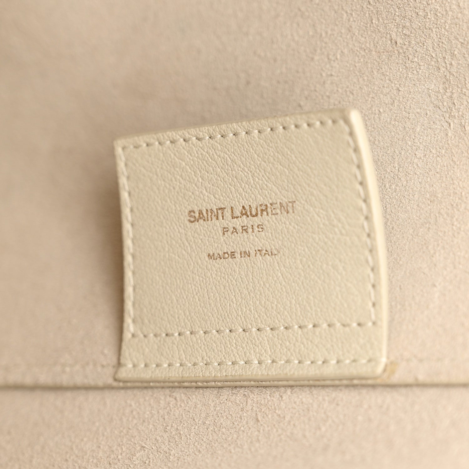 Saint Laurent Calfskin Large Shopping Tote Porcellana 7 of 17